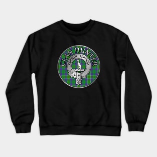 Clan Hunter Crest & Tartan Crewneck Sweatshirt